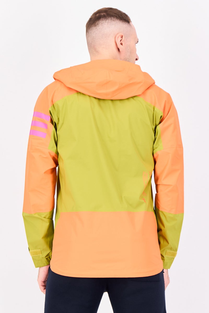 Adidas جاكيت رياضي للرجال بأكمام طويلة مناسب للخارج، زيتوني - Image 3